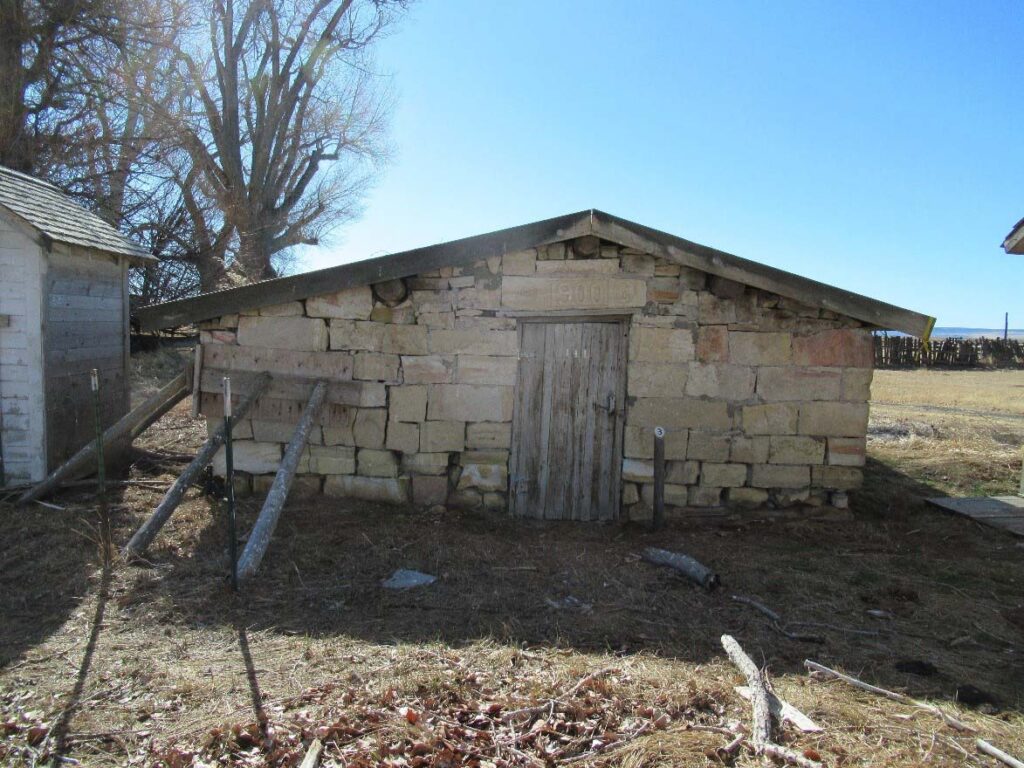 North Wall of the Sodhouse Ranch Stone Cellar in 2020 (FWS)