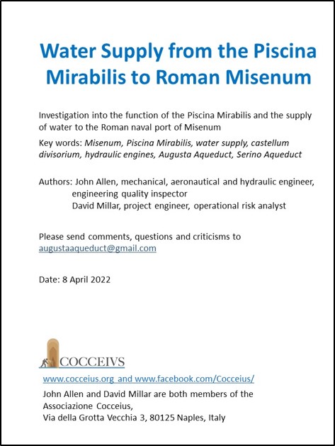 Cover of the article 'Water Supply from the Piscina Mirabilis to Roman Misenum'